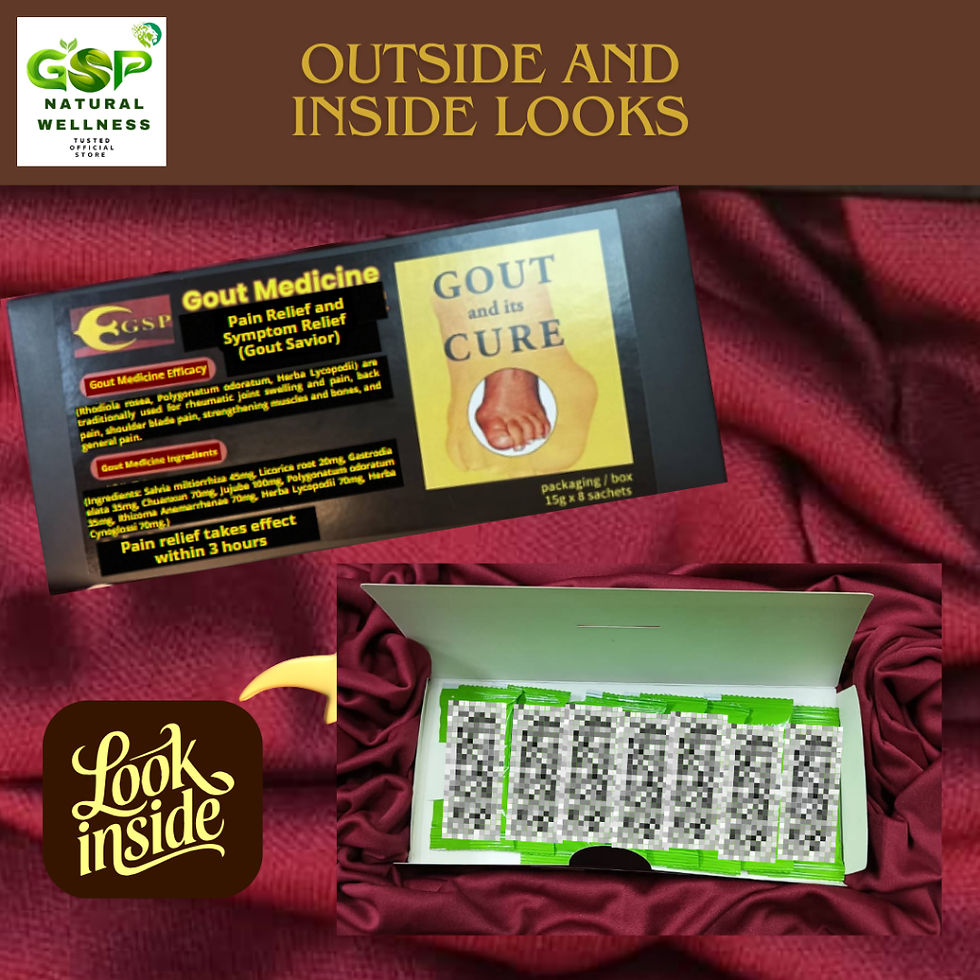 Thumbnail: GOUT TRADITIONAL PAIN & SYMPTOM RELIEF MEDICINE (8 SACHETS x 15G + 16 TABLETS )