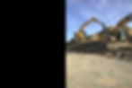 Excavators working on a Soil Mound