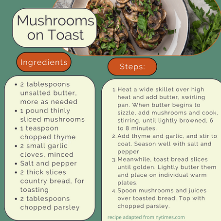 Mushrooms Toast