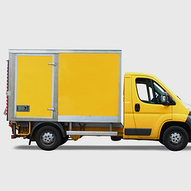 Yellow Delivery Truck