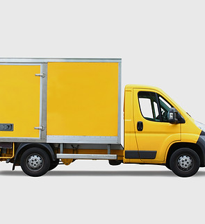 Yellow Delivery Truck