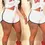 Thumbnail: Striped Letter Print Shorts Set