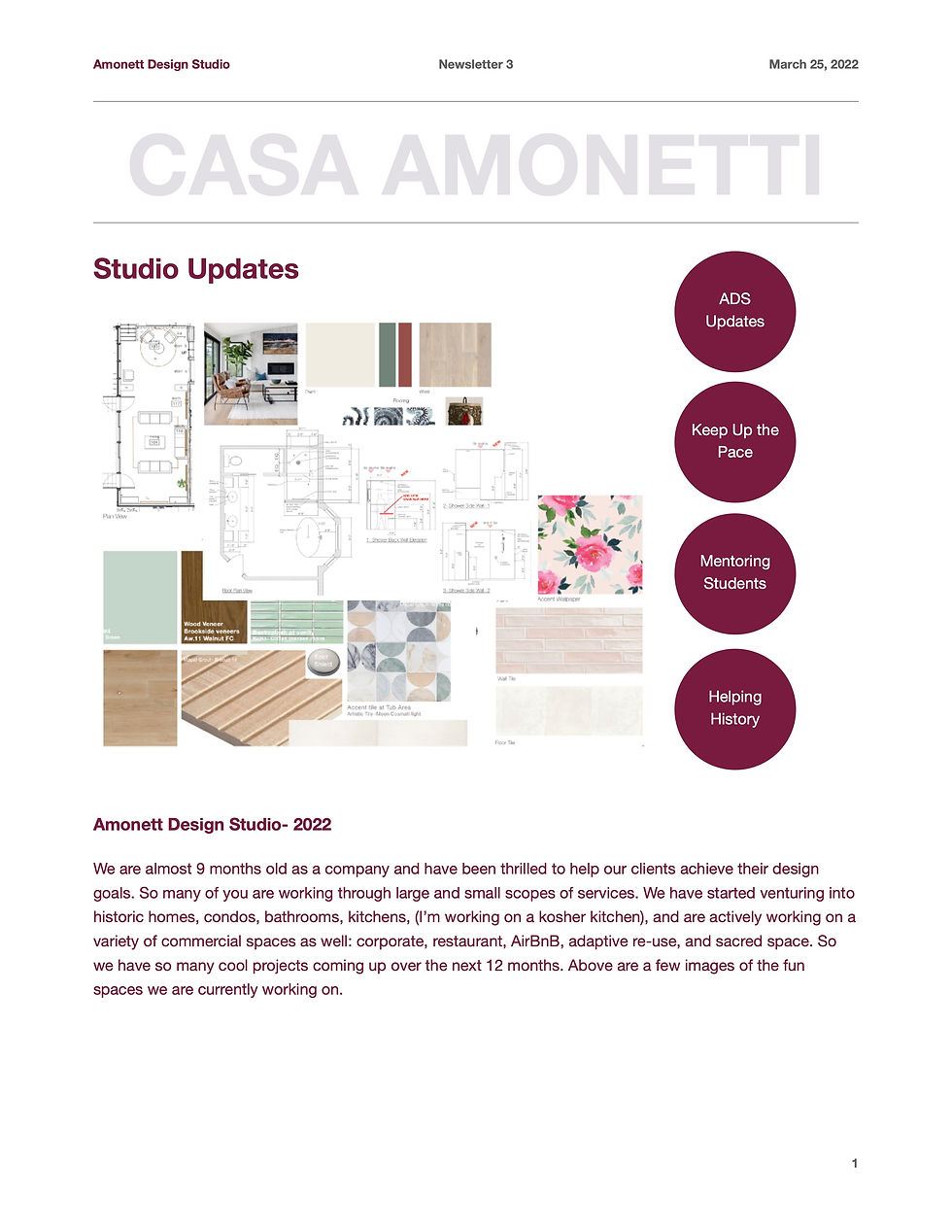 Newsletter 3- SPRING 2022
