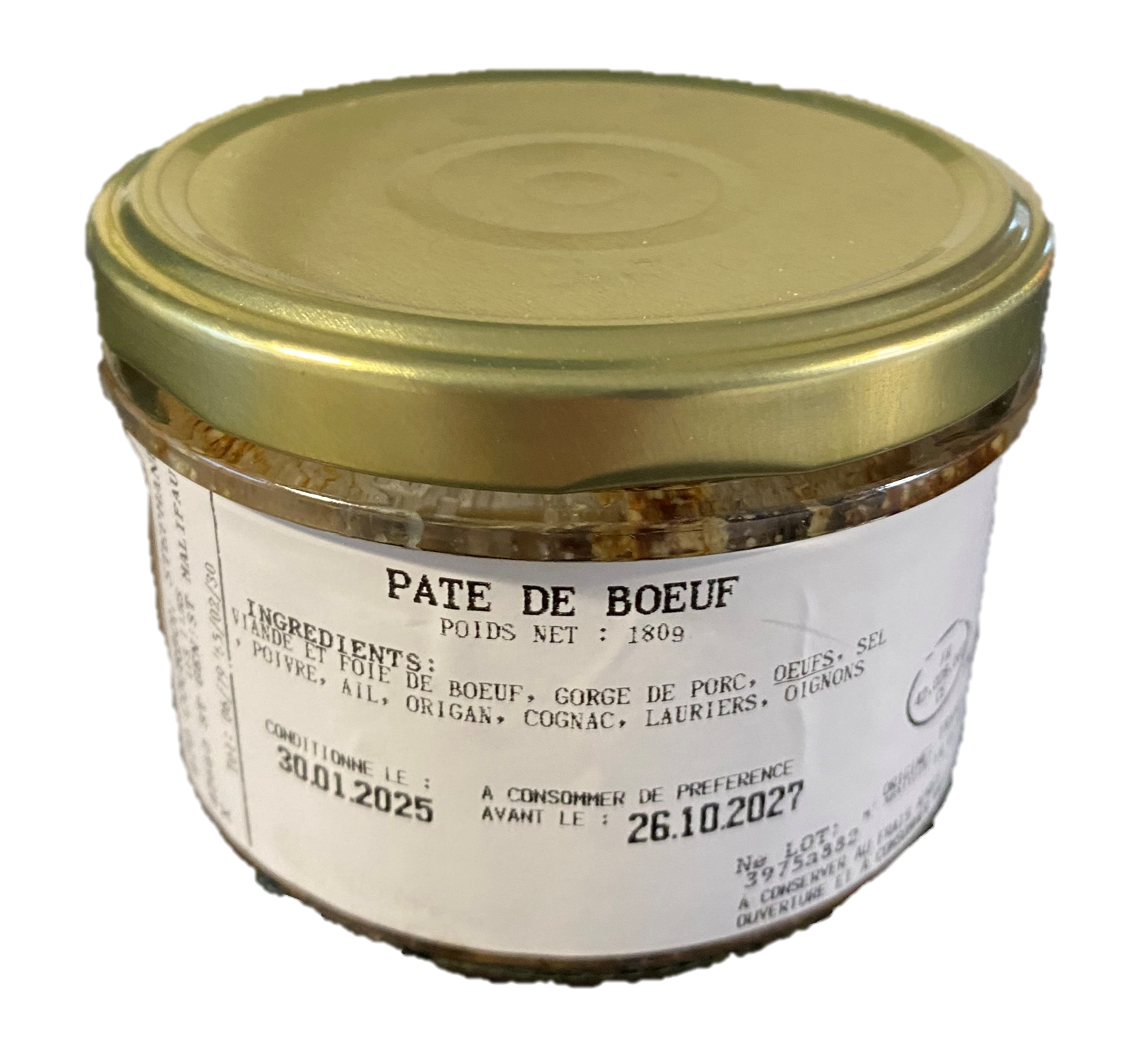 Terrine de boeuf 180g - Joli'Mousines