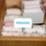 Organising baby clothes with Primark drawer organisers