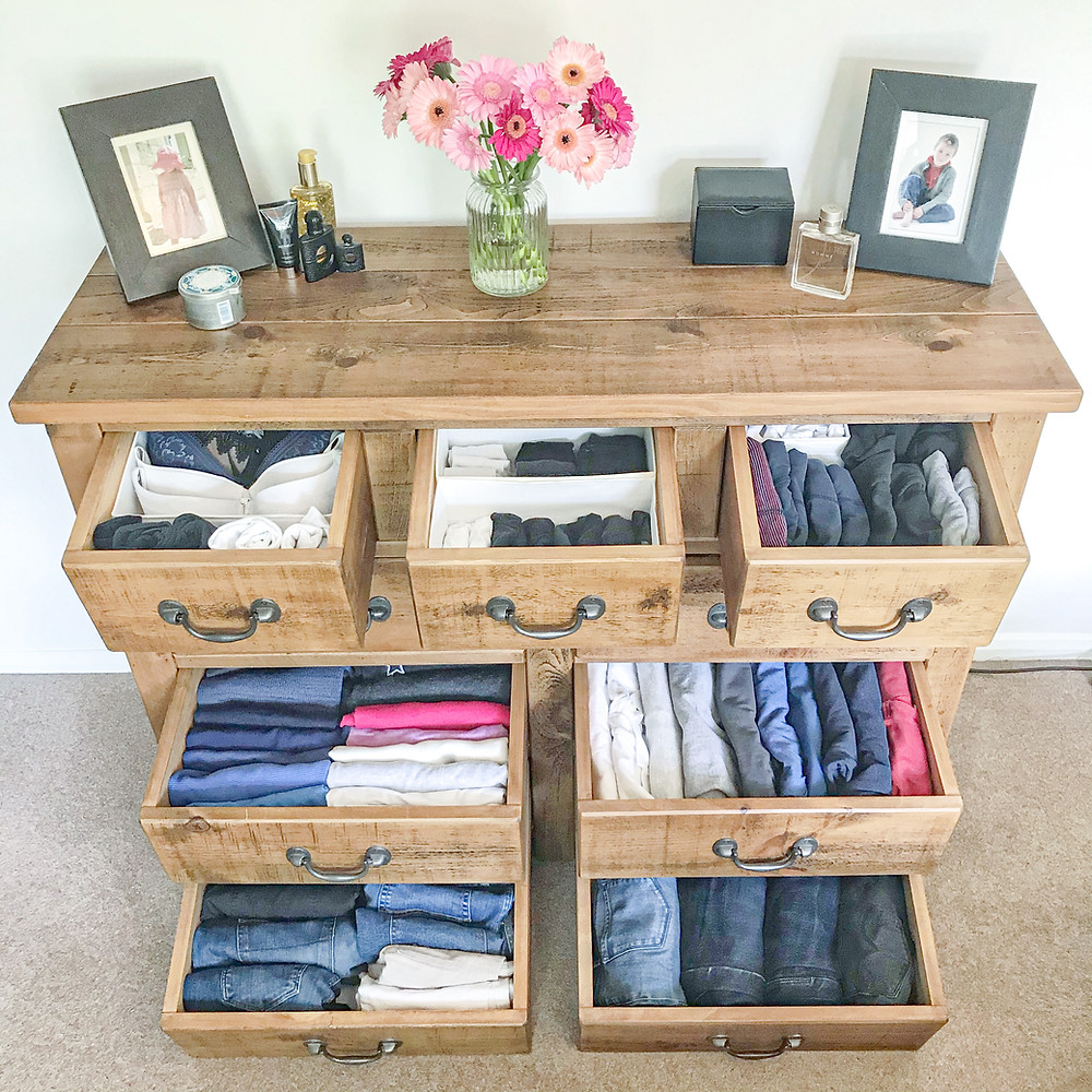 KonMari folding storage