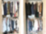 Wardrobe edit before and after
