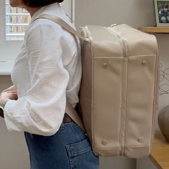 Cabin bag worn as rucksack