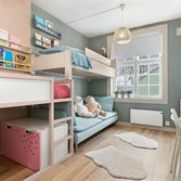 Kids room with multi purpose furniture