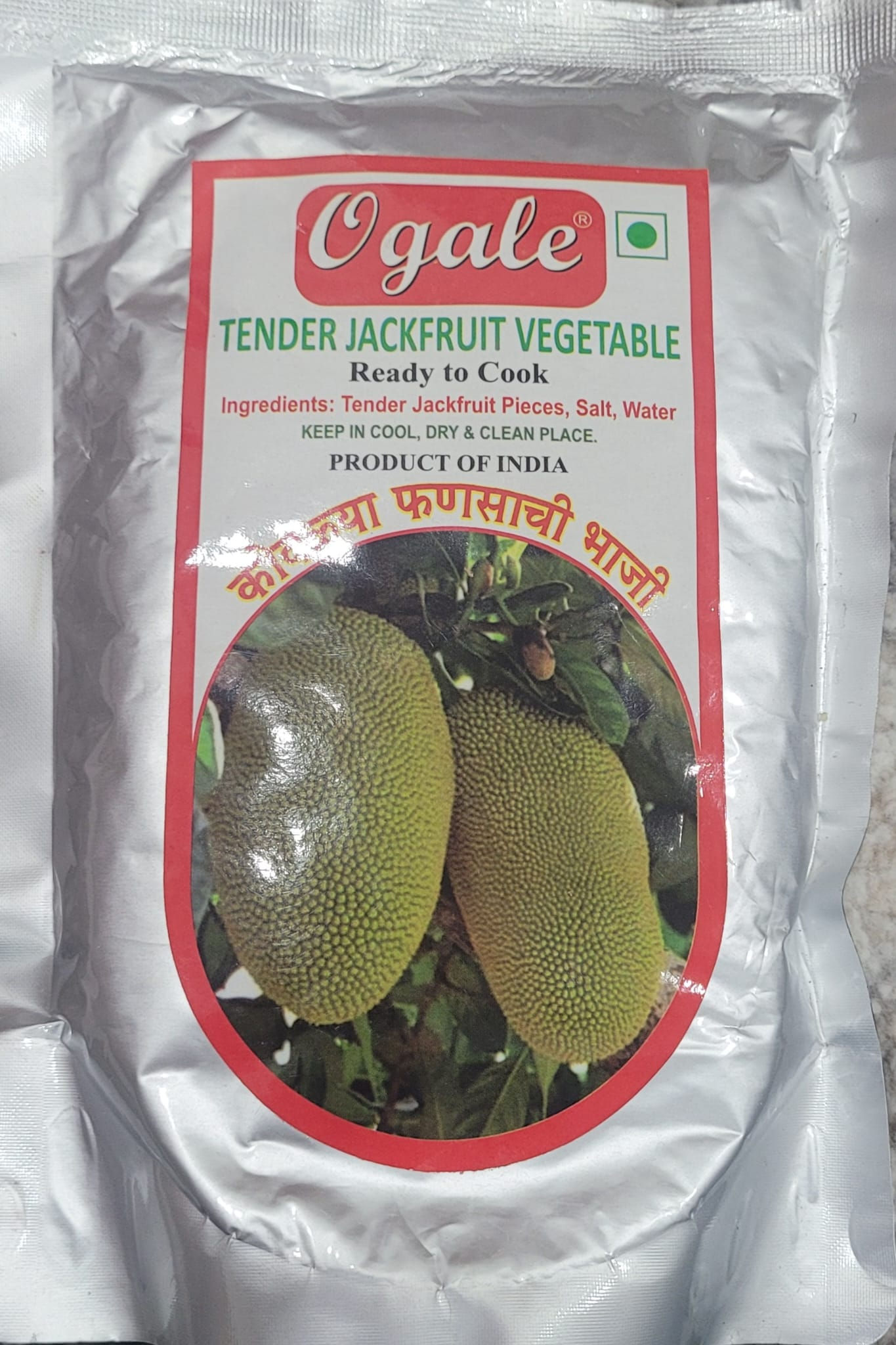 OGALE TENDER JACKFRUIT VEGETABLE 500 GMS