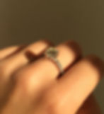 Anel em ouro branco 18k e diamantes feito sob encomenda.