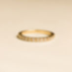 Anel aparador em ouro 18k e diamantes