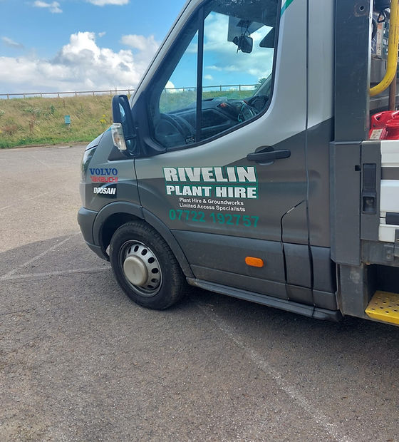 Rivelin plant hire official business van