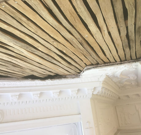 Lath ceiling