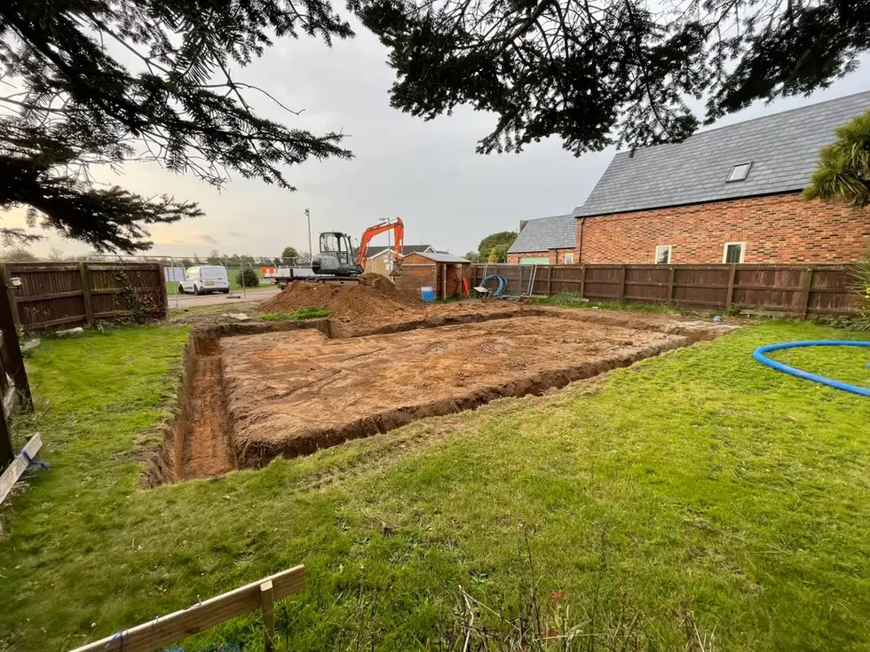 Foundation dug