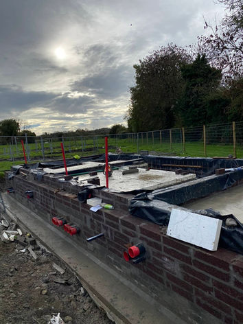 Building blocks on the foundation of a new build