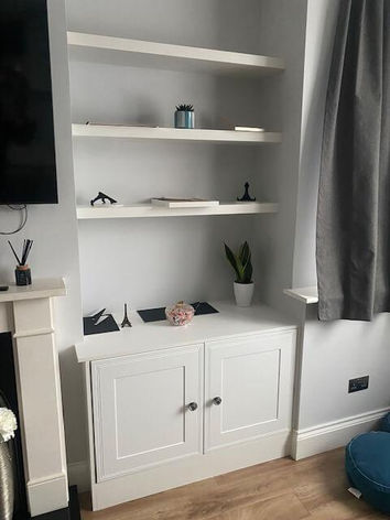 Alcove unit in living room