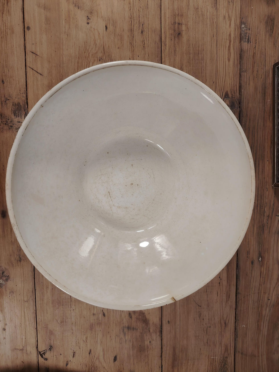 Miniature : Presque parfait - Saladier ancien demi-porcelaine, L'Amandinoise