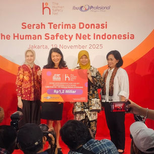 A Home Team Ibu Profesional Terima Estafet Global Challenge 2025 The Human Safety Net Indonesia.