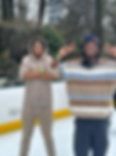 BASE Students on an ice skating trip.