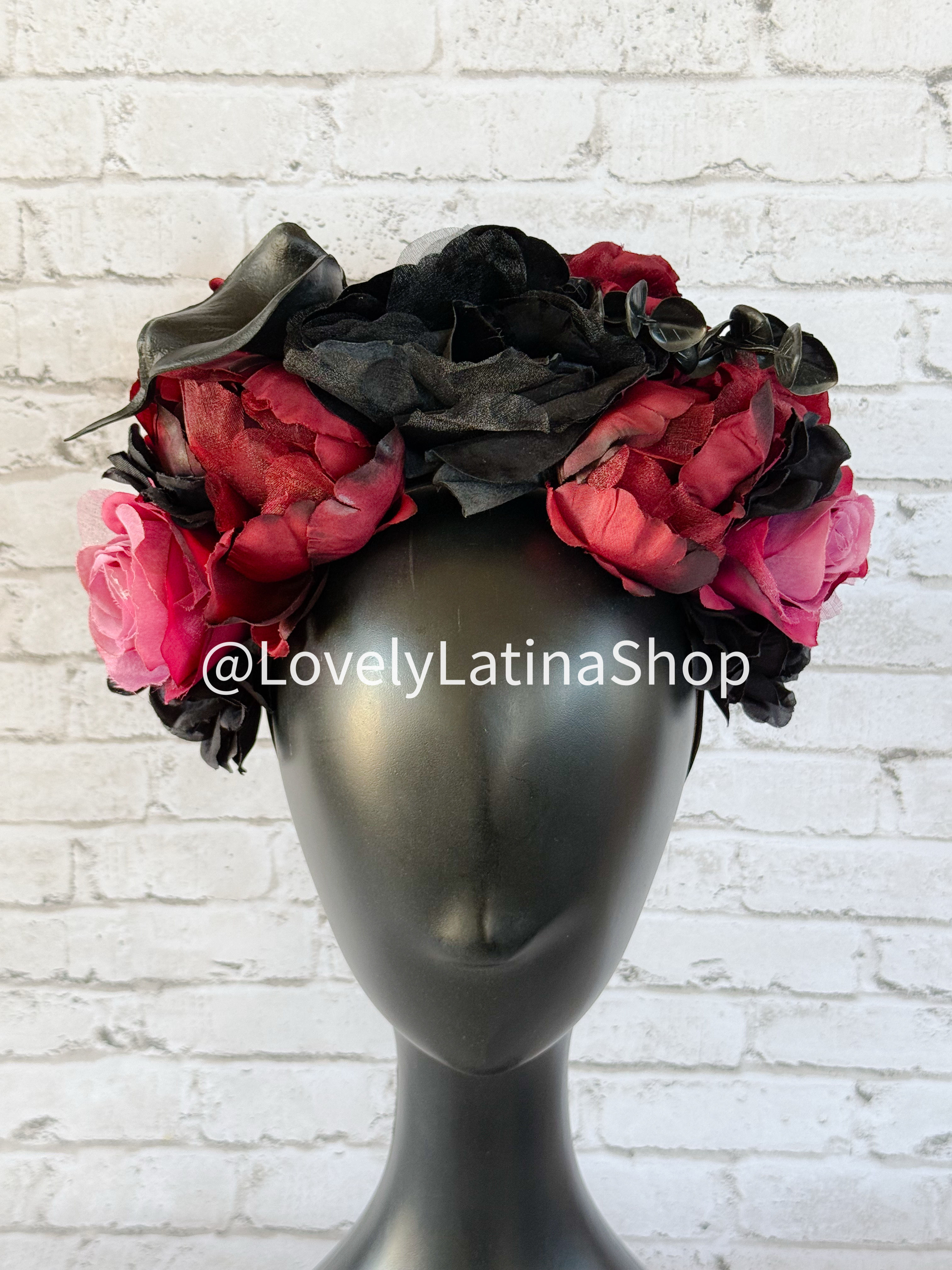 Goddess of the Night Flower Crown Headpiece