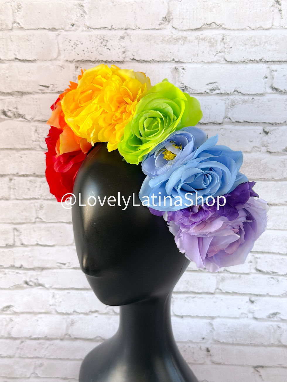 Thumbnail: Rainbow Pride Flower Crown Headpiece