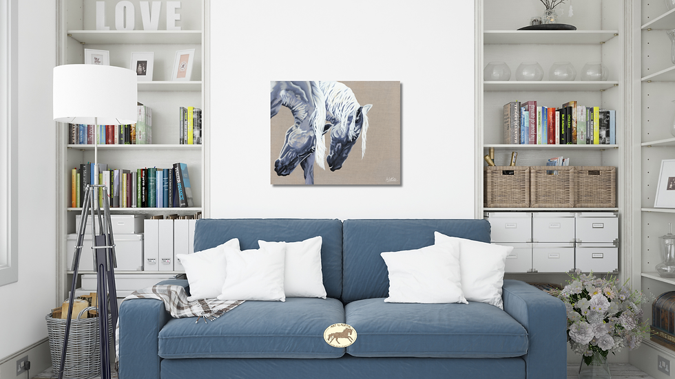 Thumbnail: GARDIAN ANGELS   -           ORIGINAL EMPOWERING EQUINE ART BY ALETIA