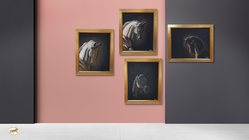 Thumbnail: THE BRONZE COLLECTION -        ORIGINAL EMPOWERING EQUINE ART BY ALETIA