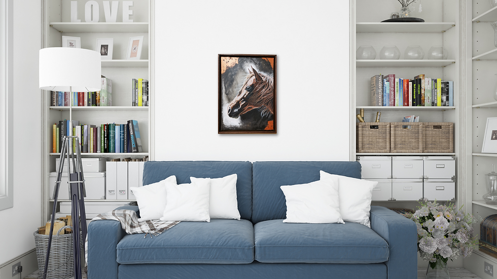 Thumbnail: INNER PEACE -           ORIGINAL EMPOWERING EQUINE ART BY ALETIA