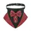 Thumbnail: Dogs Tuxedo Bandana Formal Dog Wedding Bandana Collar with Bow Tie Adjustable Pe