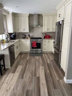 Newly installed Luxury vinyl flooring