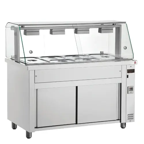 Drop-In Hot Bain Marie with Sneeze Guard
