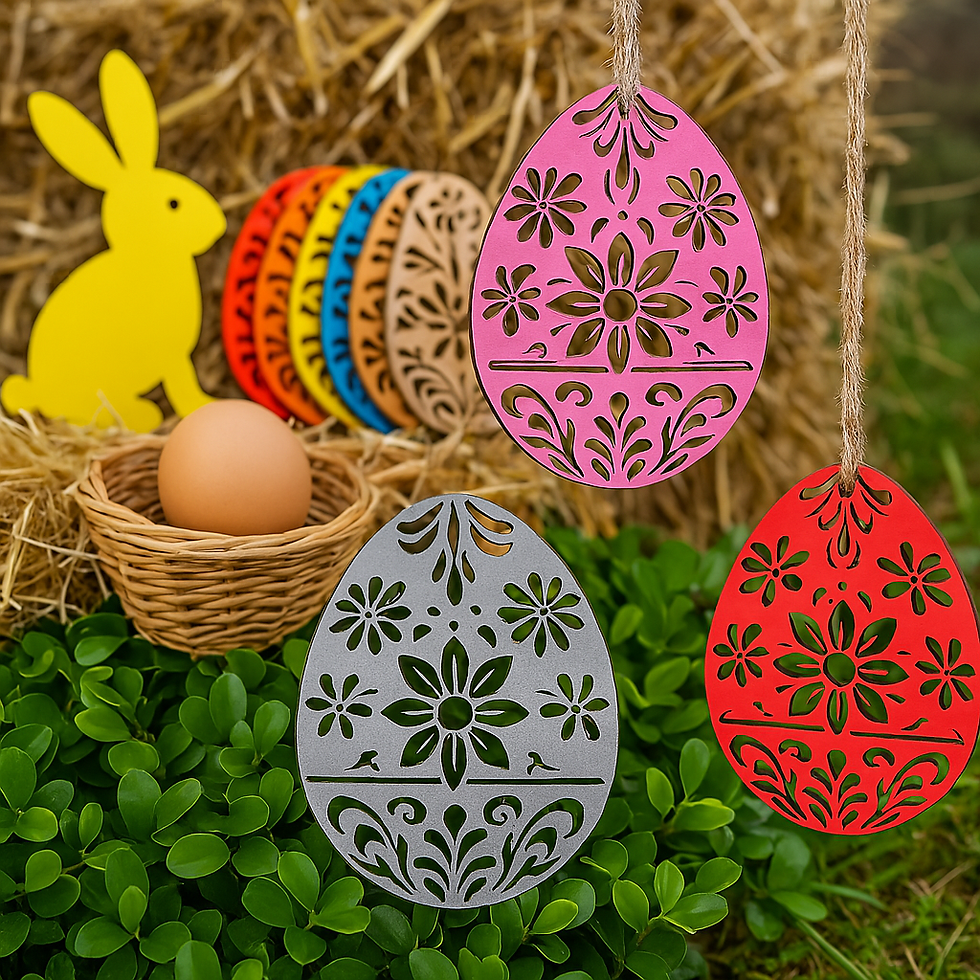 Wooden Easter eggs