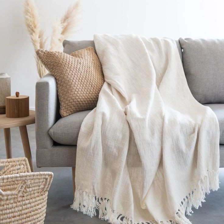 Miniatura: Manta sofá e cama 1,4x2,2m CREME