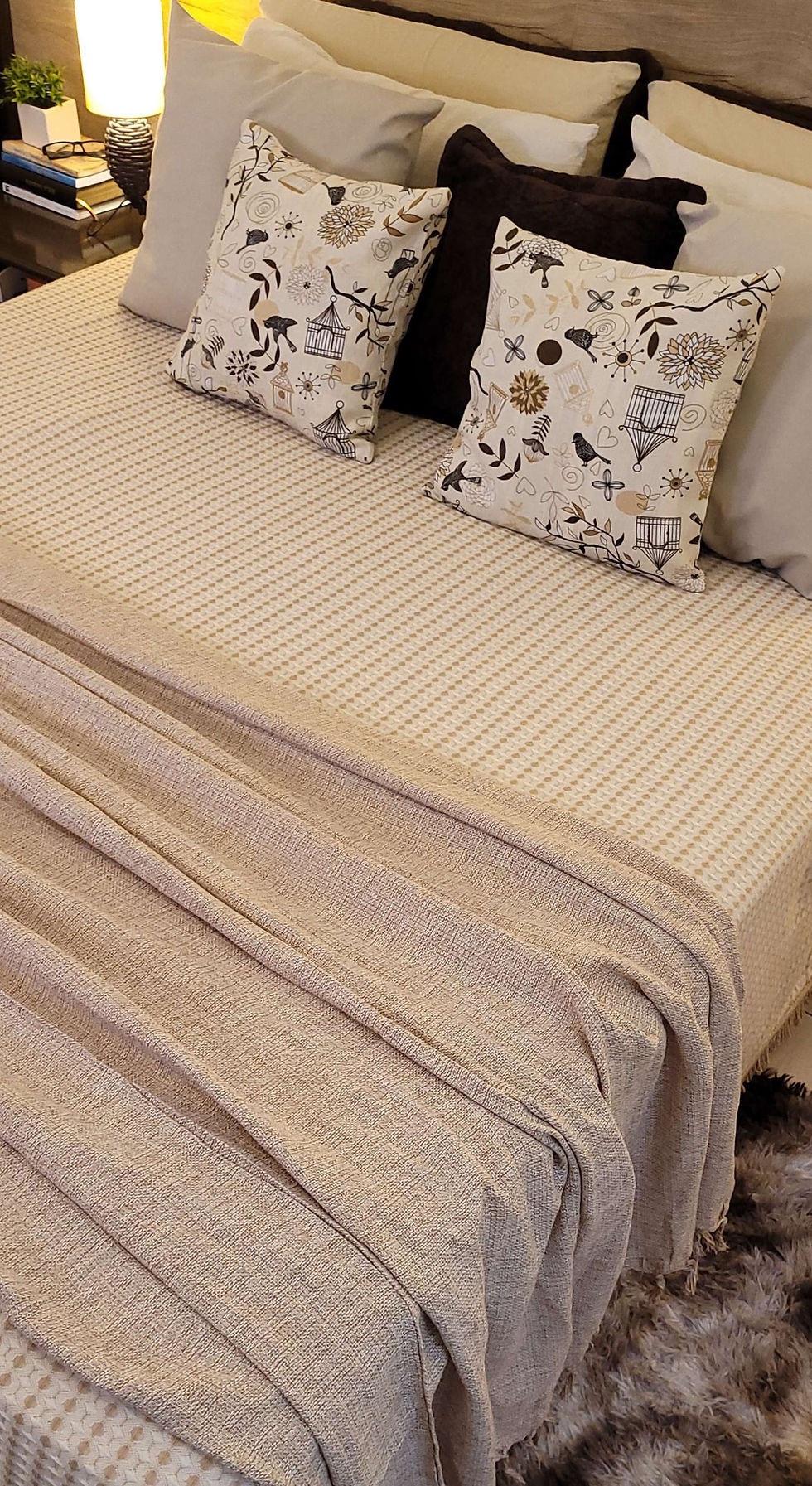 Miniatura: Manta sofá e cama 1,4x2,2m AREIA