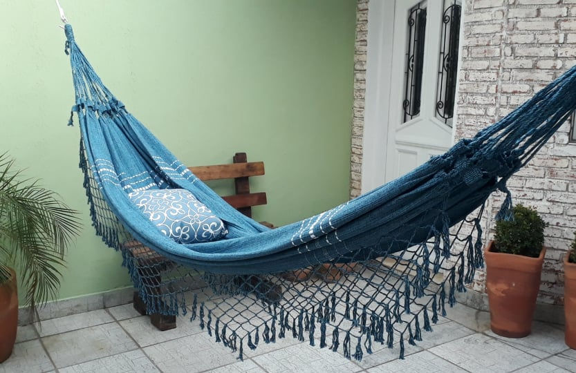 Miniatura: Rede de descanso Casal AZUL JEANS