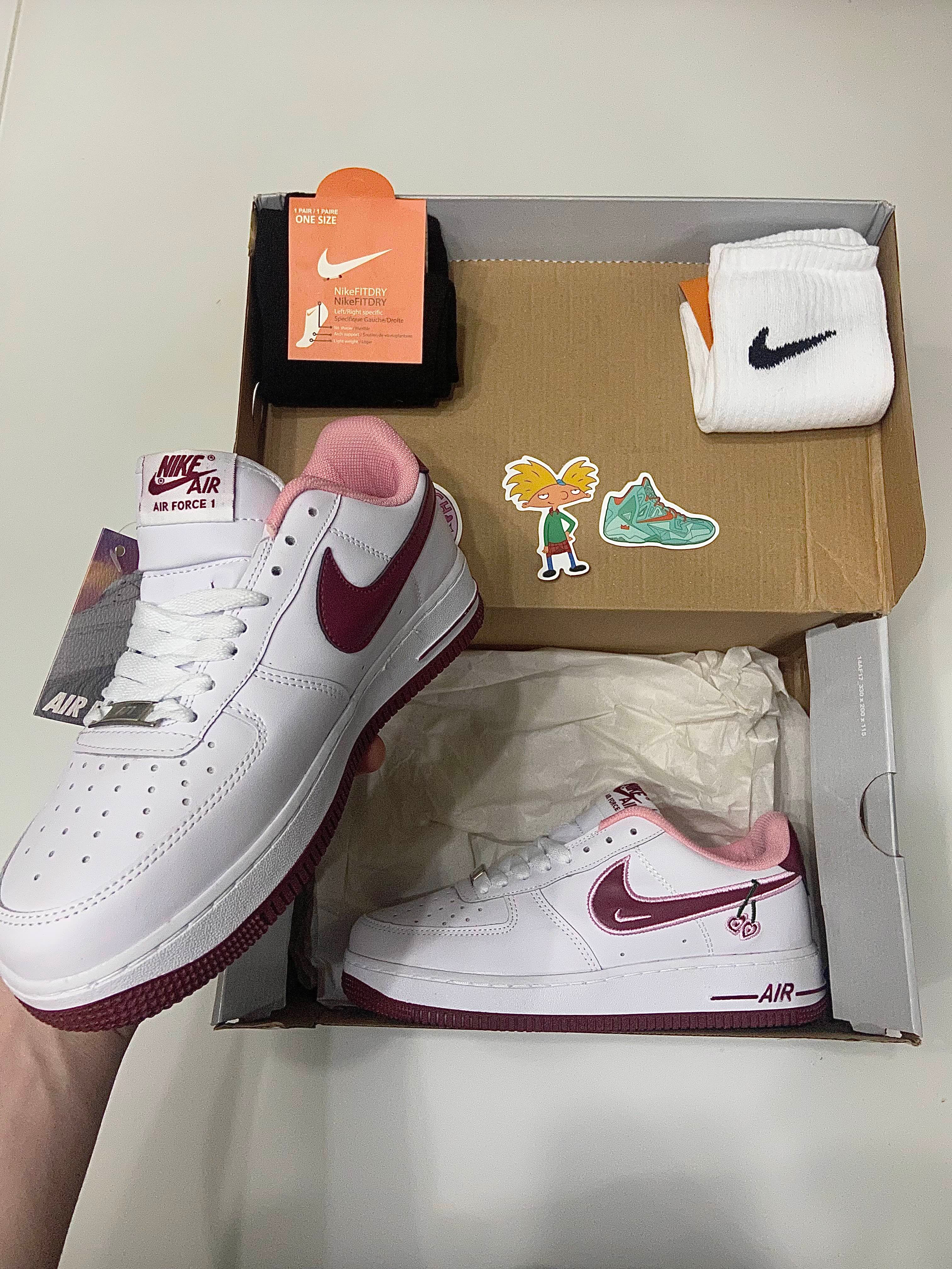 Nike Air Force 1 07' Valentine's Day (от/до 36-41 номер) (с черешка/cherry)