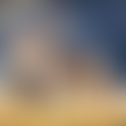 A father plays in a field with his two young girls.