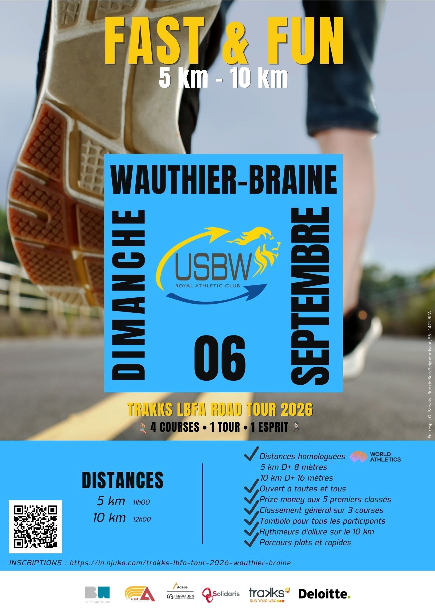 Deloitte Fast & Fun 5&10km - Trakks LBFA Road Tour