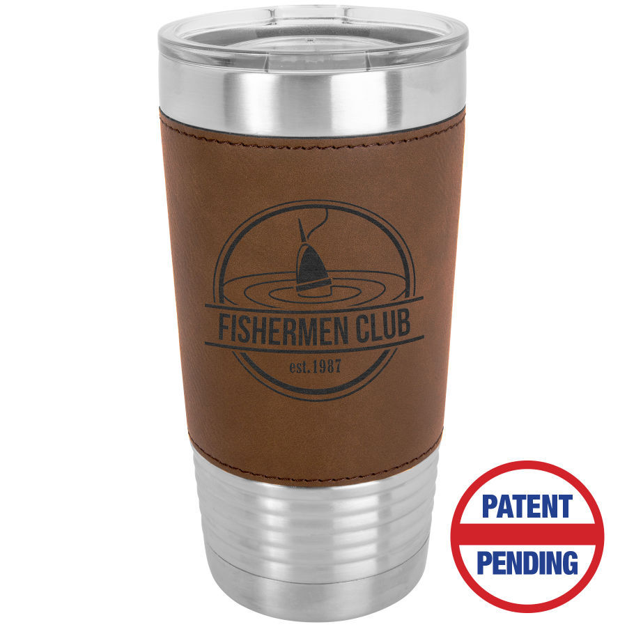 Thumbnail: Leatherette Stainless Steel Tumbler 20oz