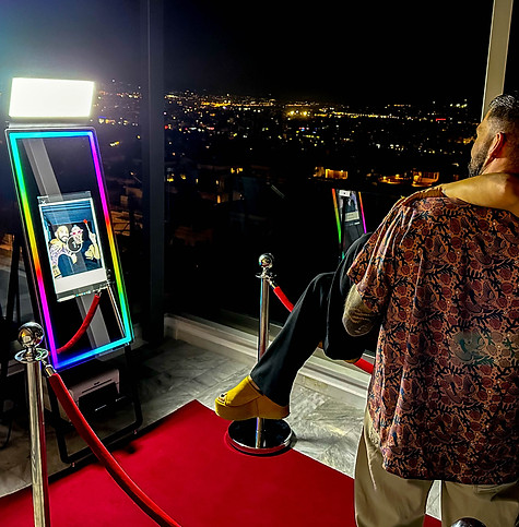 A glamorous Classic Mirror Photobooth with an interactive touch screen — perfect for elegant events.