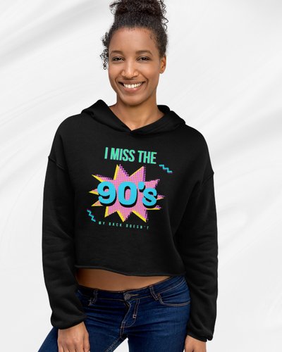 90's Vibes Crop Hoodie – Nostalgia Without the Backache | Analog