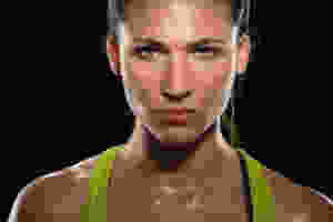 focused fitness pro woman athlete