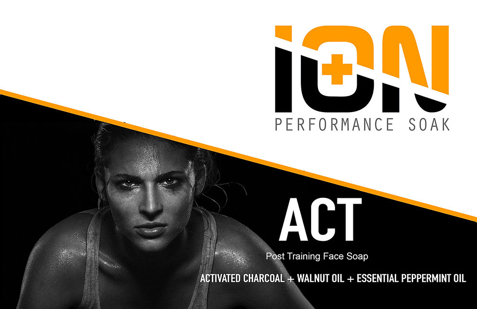 Thumbnail: iON ACT - Post Training Activated Charcoal Facial Soap 2 BARS