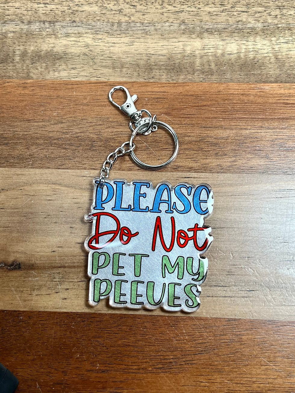 Pet Peeves Keychain
