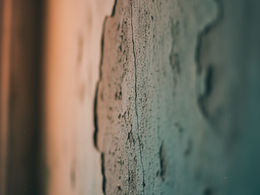 Hairline crack in a wall