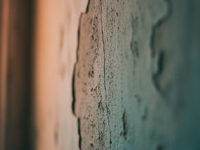 Hairline crack in a wall