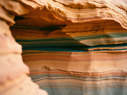 Ancient canyon rock strata