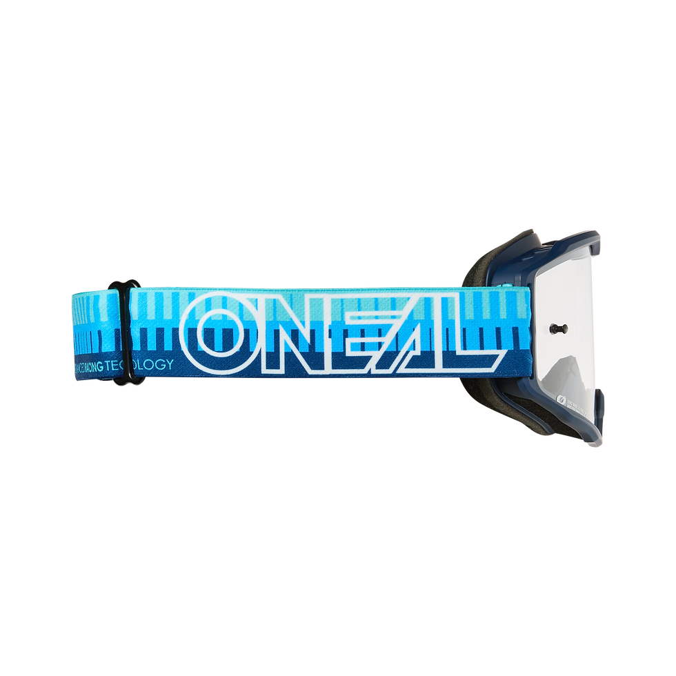 Miniaturbild: O'NEAL B-10 GOGGLE STRIPED BLUE/BLUE - CLEAR