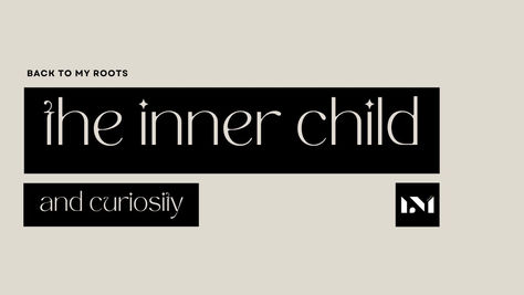 Inner child written in black on beige background.